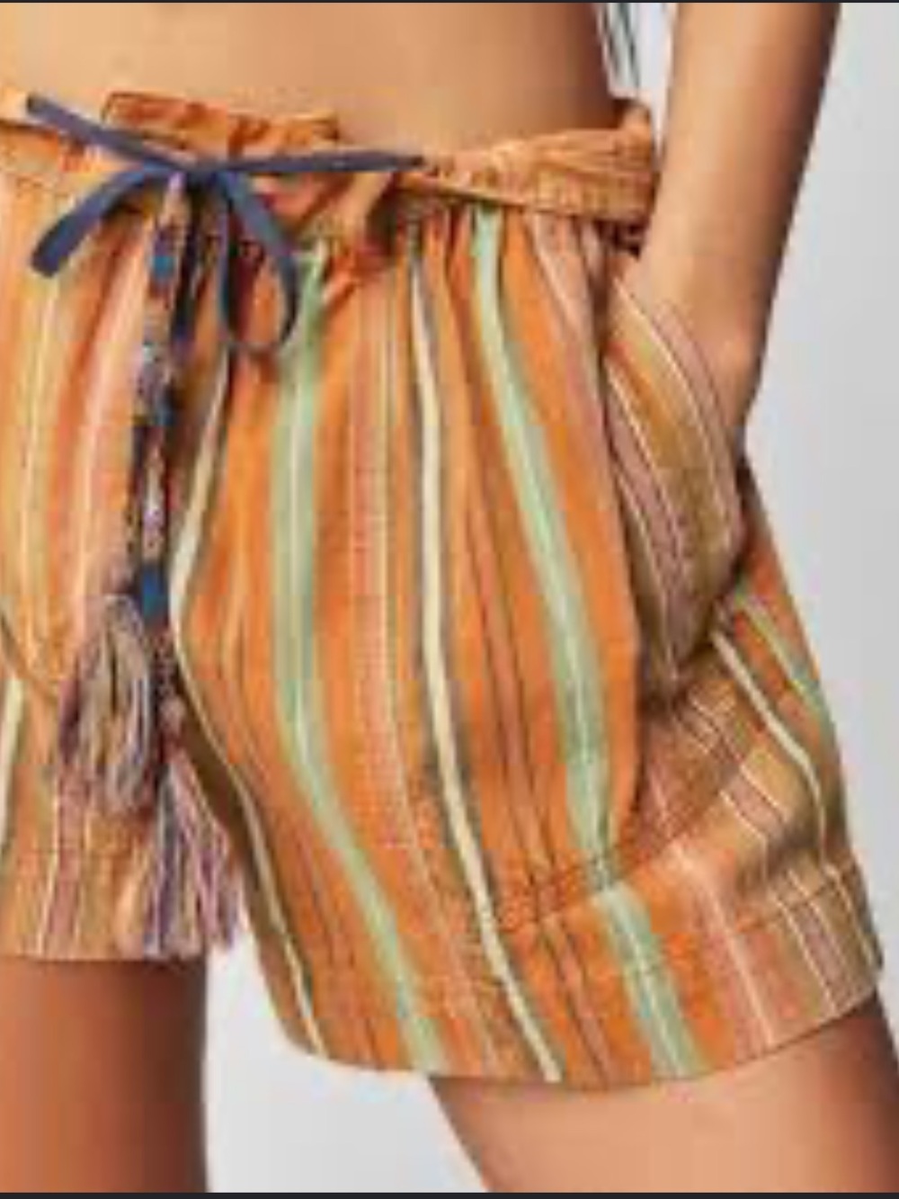 Free People Kahuna Striped Harem Shorts Size Large
